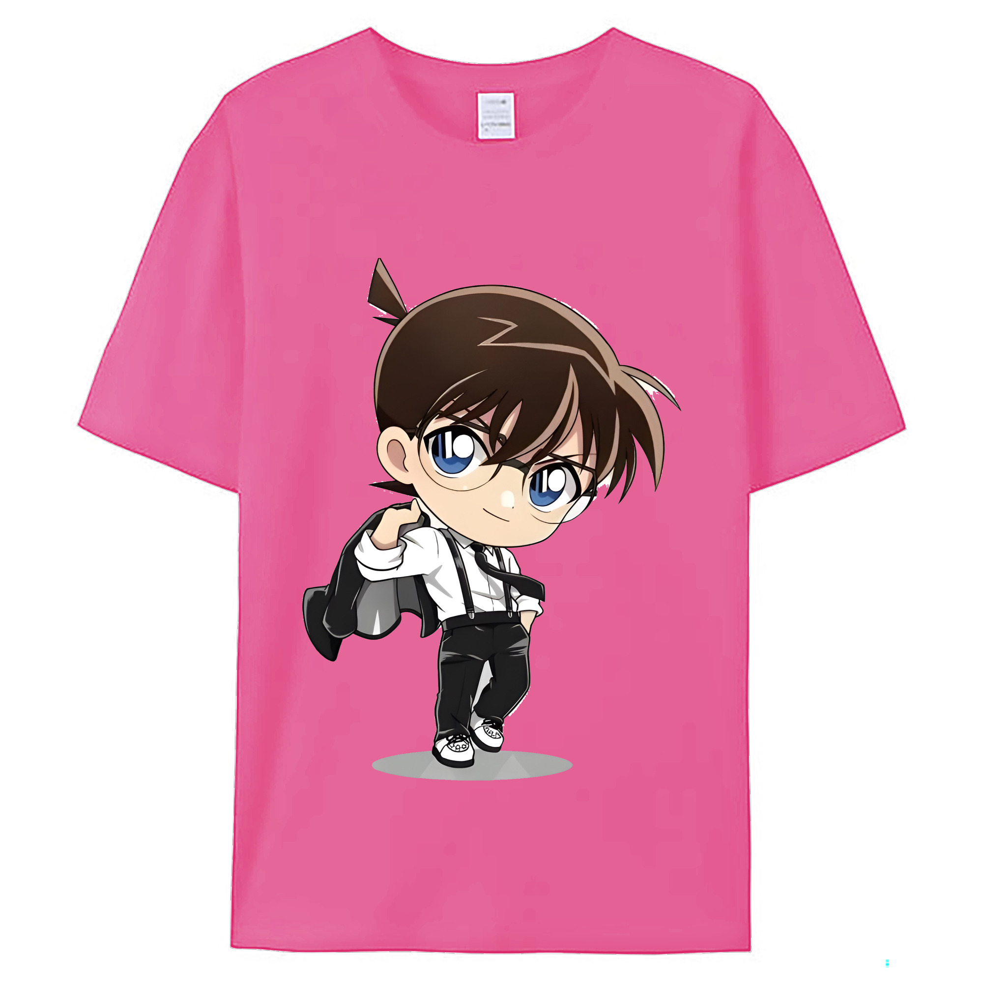 （画像用） 名探偵コナン 江戸川 コナン Detective Conan Conan Edogawa レディースカジュアルプリントTシャツ（綿100％）